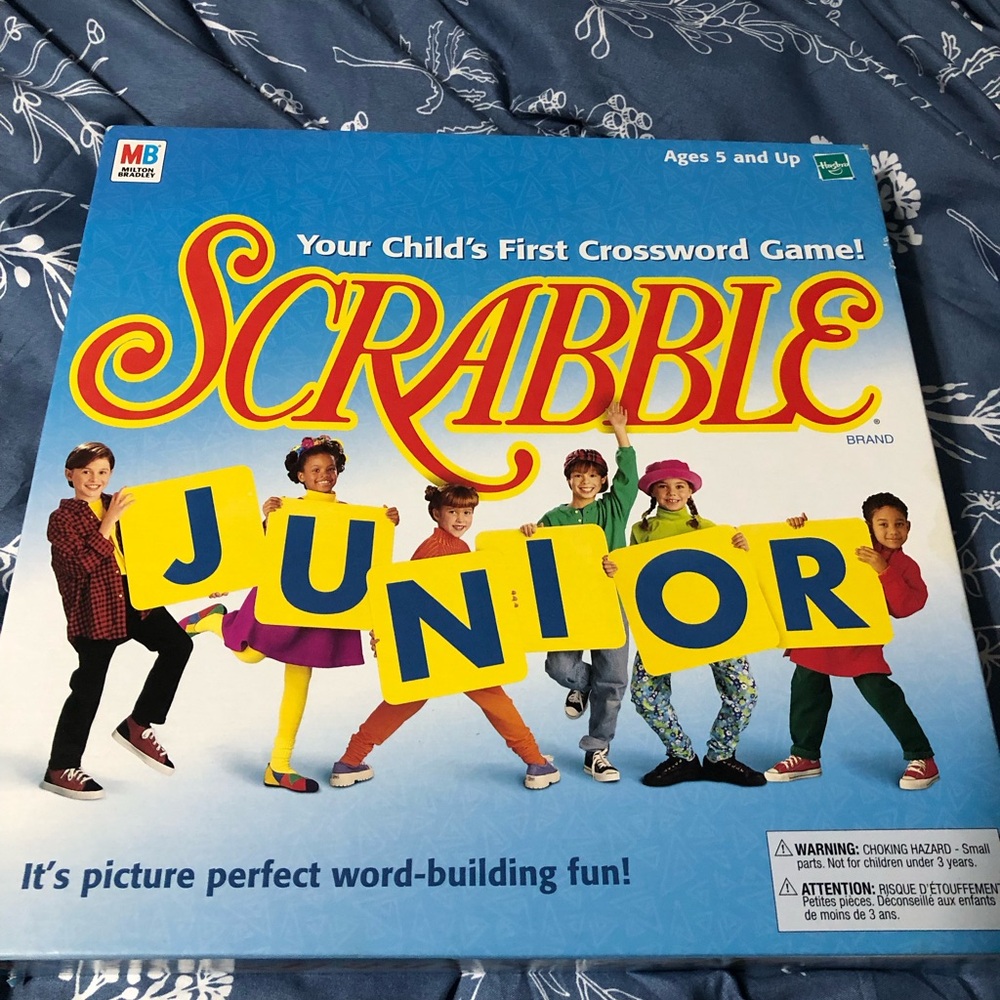 Scrabble Junior First Crossword Game - Milton Bradley 1999‎ Never Used.